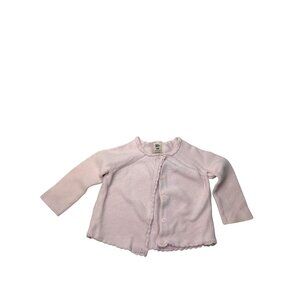 Baby Bgosh Girl Pink Button-Front Knit Cardigan 18M Scalloped  Long Sleeve Sweat